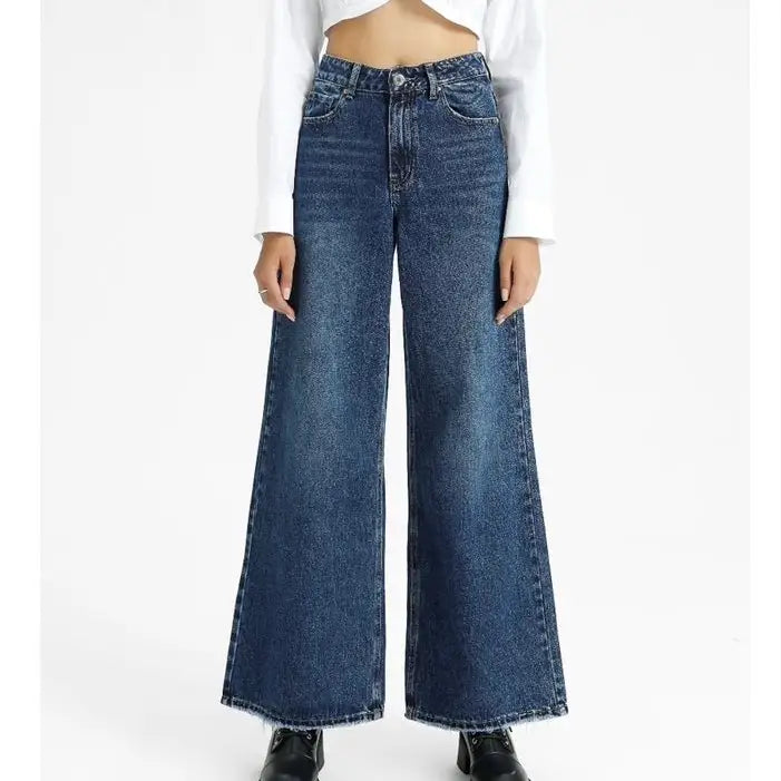 High Waist Mom-Fit Baggy Wide Leg Jeans