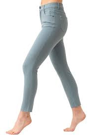 Duck Egg Blue 7/8 Ankle Jeans