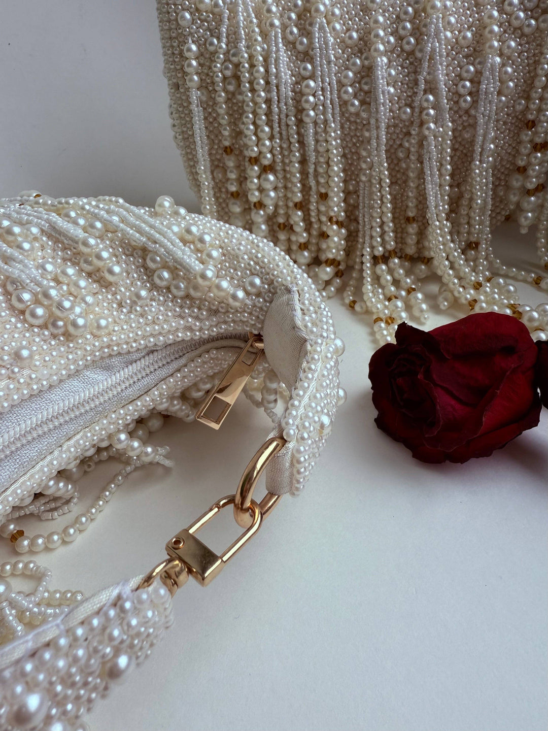 Selene Pearl Clutch Bag