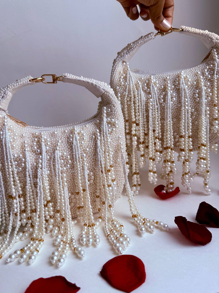 Selene Pearl Clutch Bag