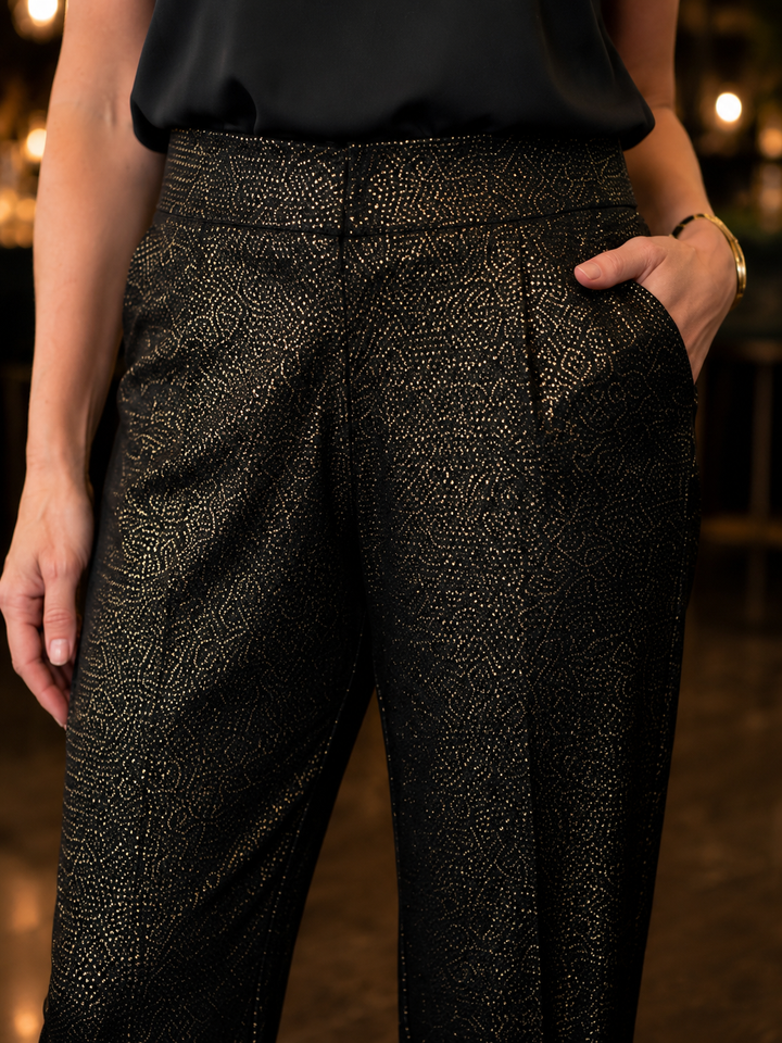 Pantalón dorado/negro UP!