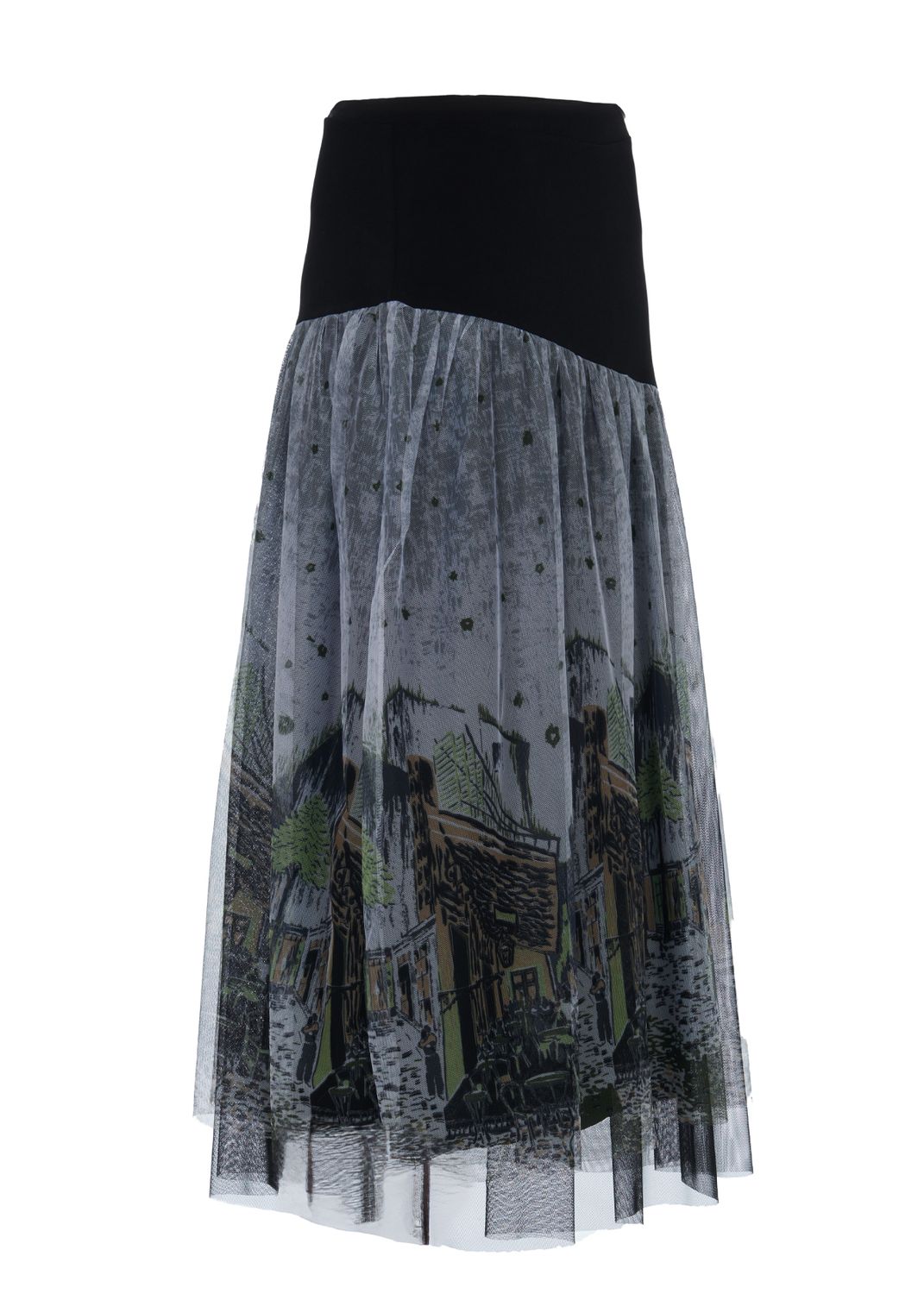 Italian Bistro Art Tulle Skirt