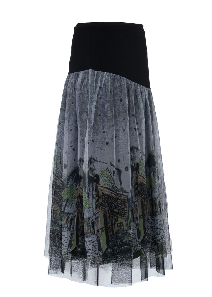 Italian Bistro Art Tulle Skirt