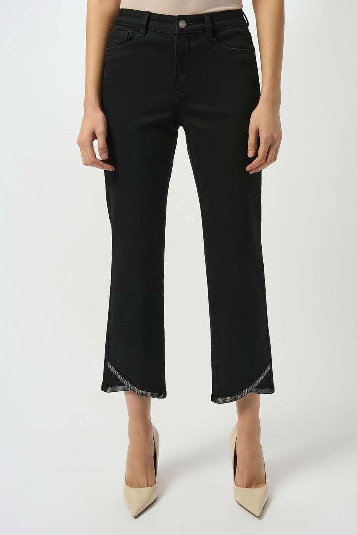 Joseph Ribkoff Black Bling Jeans
