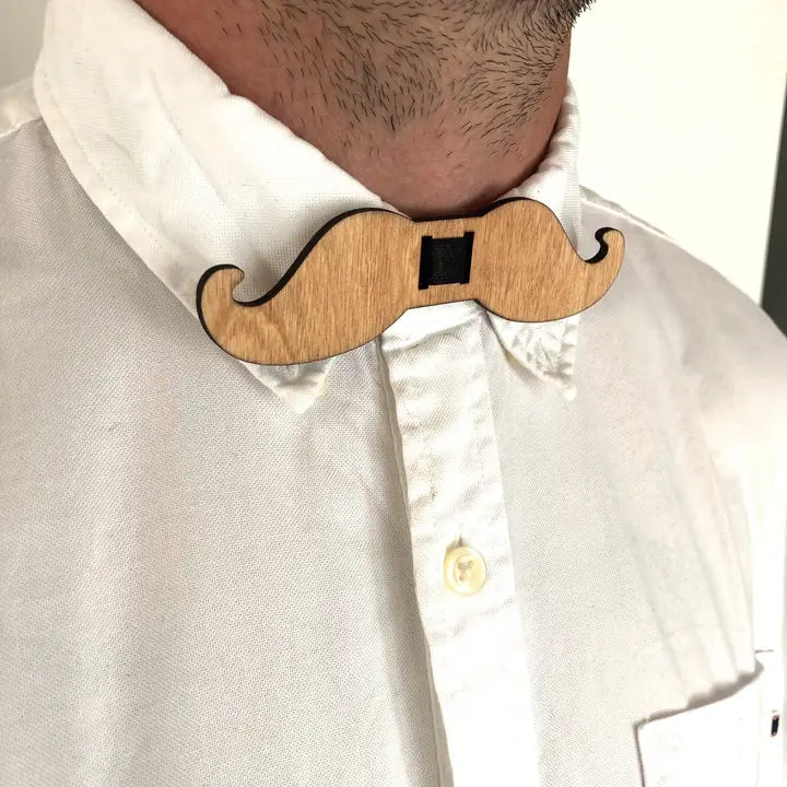 Wooden Adjustable Bow Tie - 2 Styles