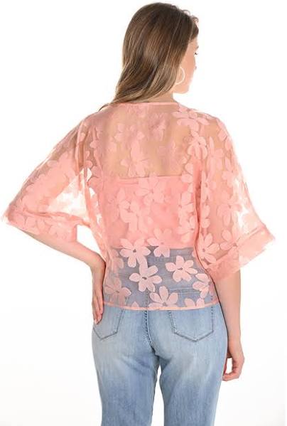 Peach Floral 2-piece Top