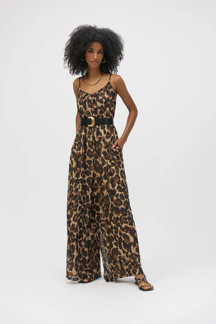 Leopard Wide Leg Romper