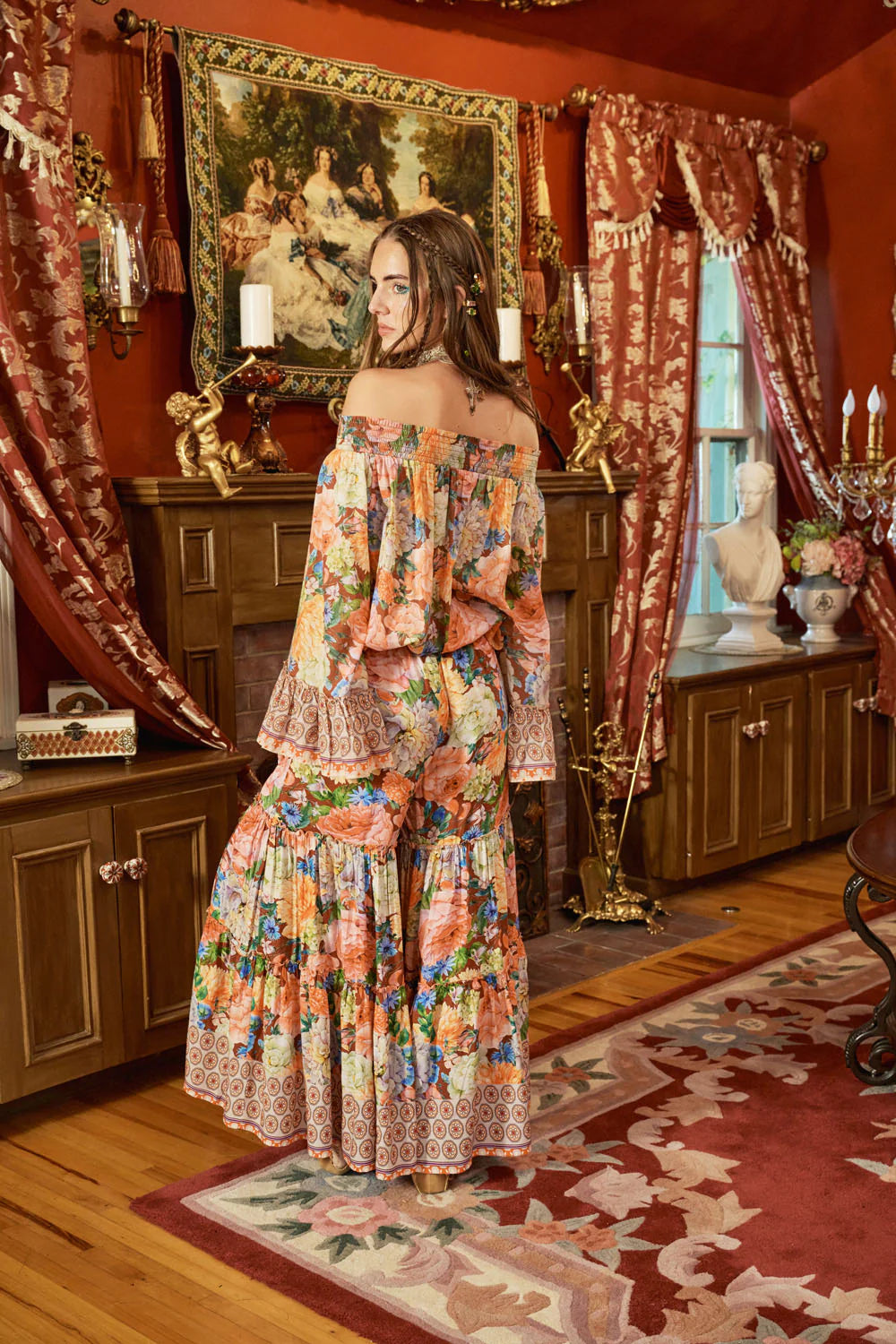 Bohemian Floral Dreams Palazzo Pants