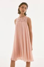 Joseph Ribkoff Pink Pleated Dress