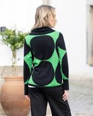 Green/Black Cotton Sweater