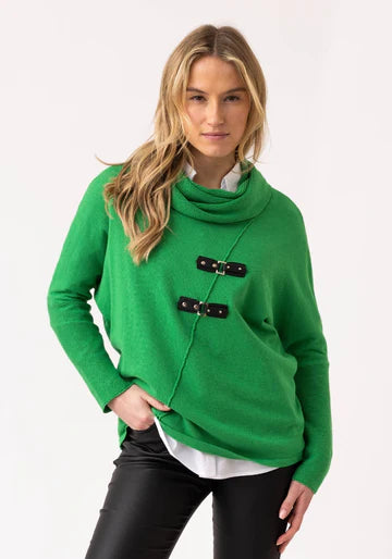 Marble Scotland Green Cotton Sweater