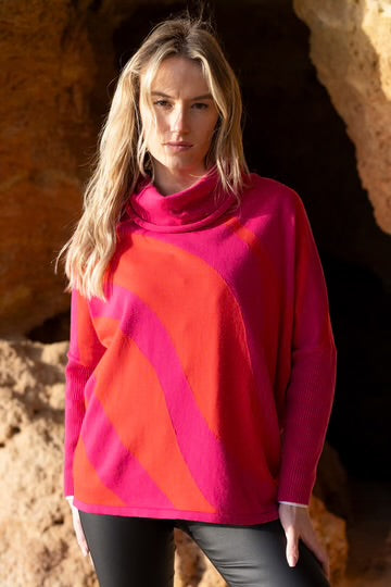 Marble Scotland Pink/Orange Sweater