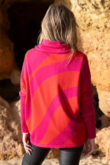 Marble Scotland Pink/Orange Sweater