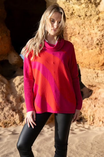 Marble Scotland Pink/Orange Sweater