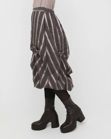 Ozai N Ku Pink Stripe Moondust Skirt