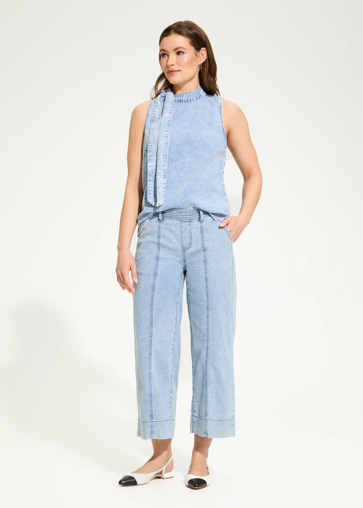 Powder Wash Denim Top - by French Dressing