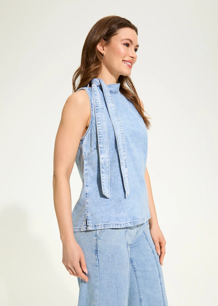 Powder Wash Denim Top - by French Dressing