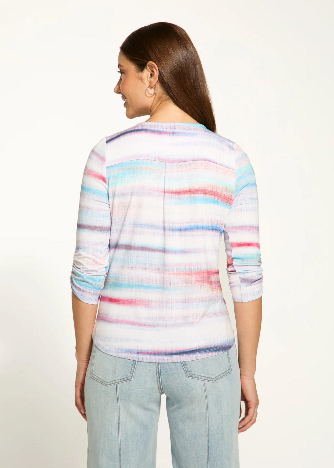 3/4 Sleeve Wrap Top - by French Dressing