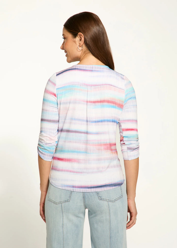 3/4 Sleeve Wrap Top - by French Dressing