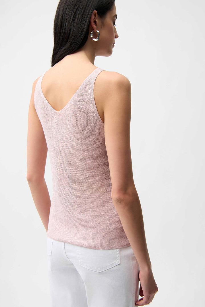 Pink Knit Bling Camisole Tank Top - by Joseph Ribkoff
