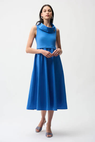Royal Blue Sleeveless Midi Dress - by Joseph Ribkoff