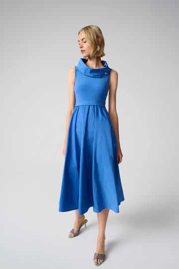 Royal Blue Sleeveless Midi Dress - by Joseph Ribkoff