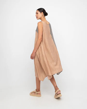Taupe/Caramel Reversible Dress - by Ozai N Ku