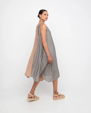 Taupe/Caramel Reversible Dress - by Ozai N Ku