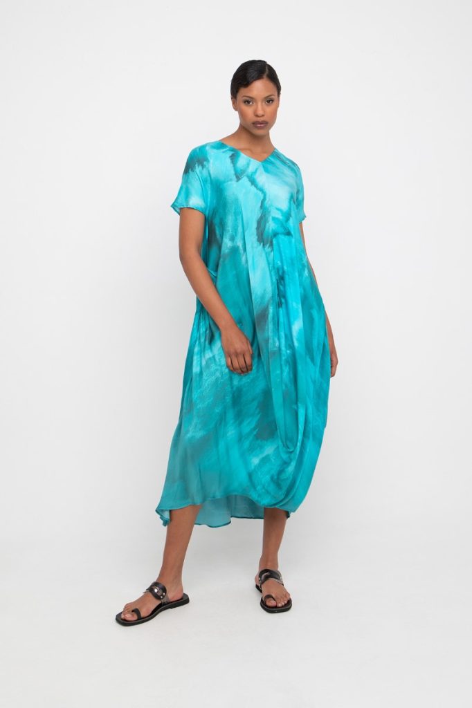 Seafoam Satiny Dress - by Ozai N Ku