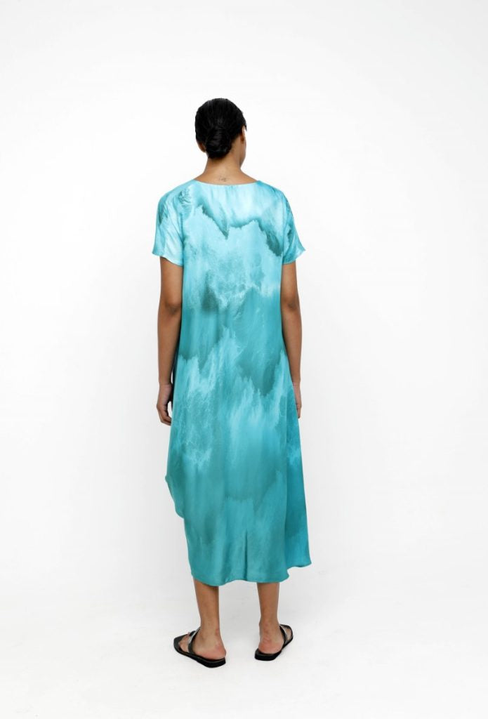 Seafoam Satiny Dress - by Ozai N Ku
