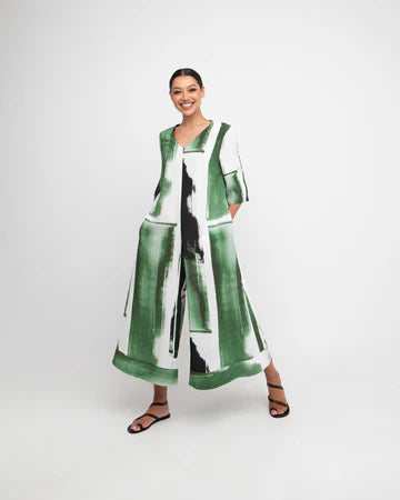 Green Wide Leg Jumpsuit - By Ozai N Ku