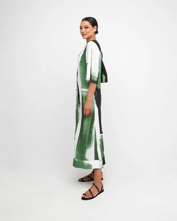 Green Wide Leg Jumpsuit - By Ozai N Ku