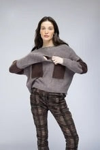 Short Brown Pocket Sweater - by Elissia