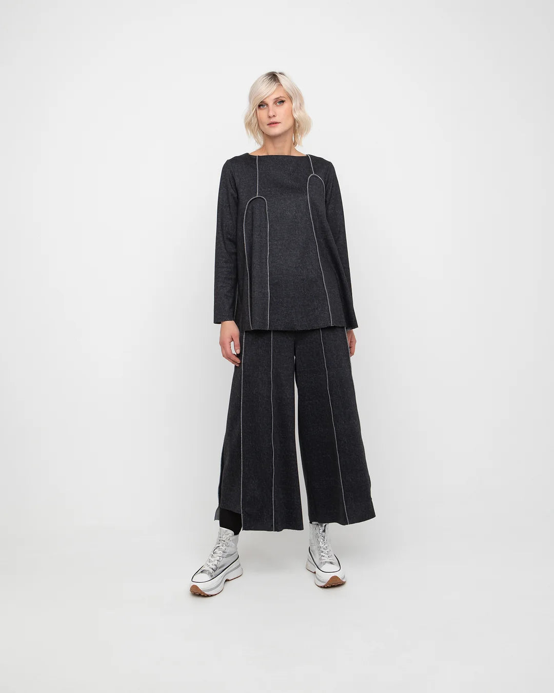 Charcoal Grey Top - by Ozai N Ku