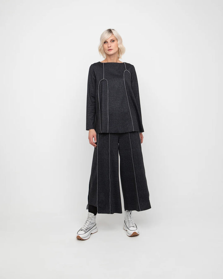 Charcoal Grey Top - by Ozai N Ku