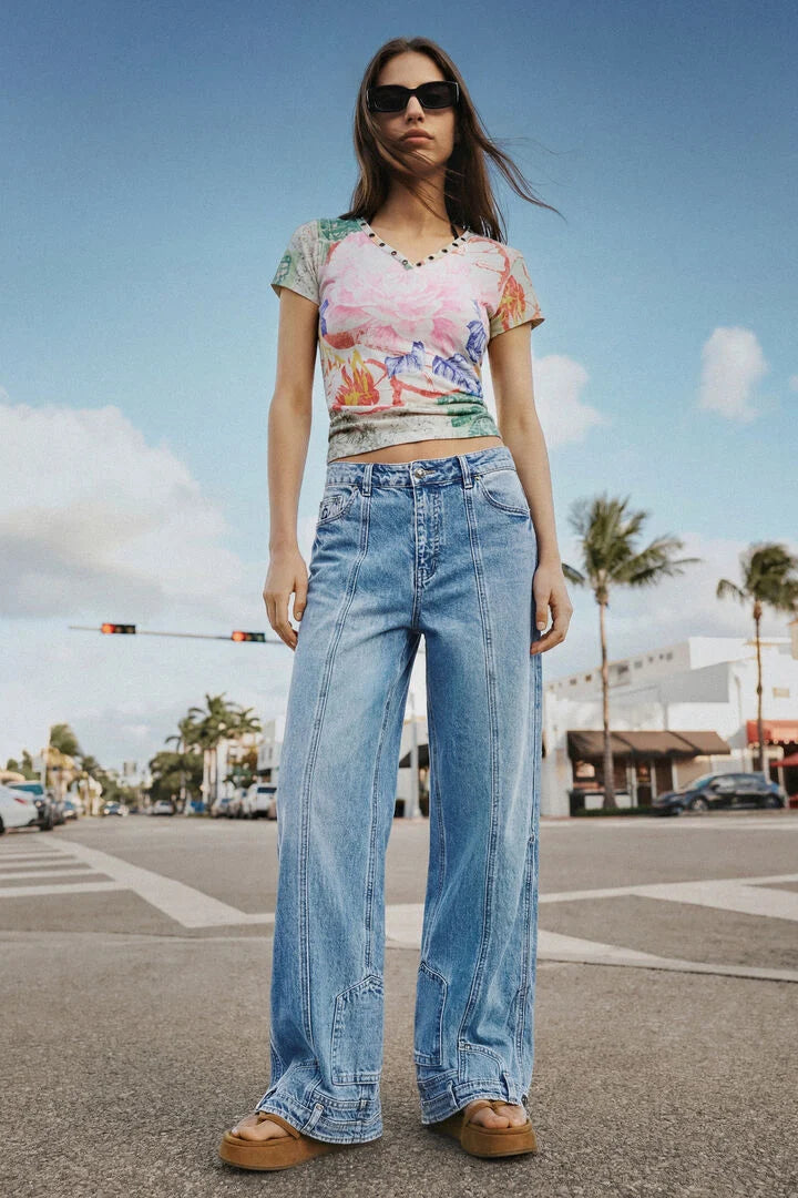 Straight Leg Inverted Jeans - by Desigual