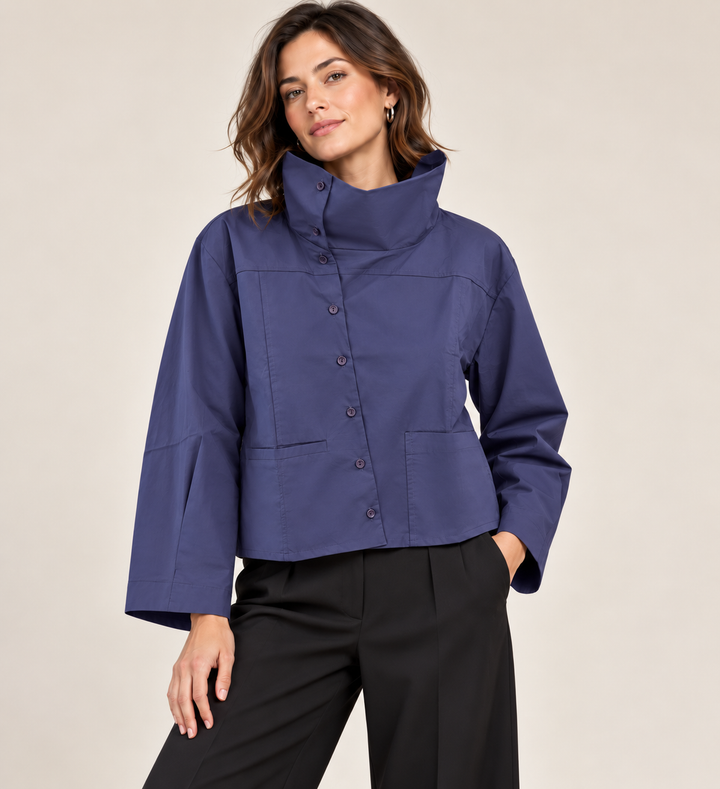 Purple Convertible Blouse Jacket - by Ozai N Ku