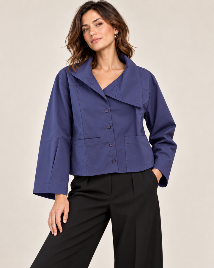 Purple Convertible Blouse Jacket - by Ozai N Ku