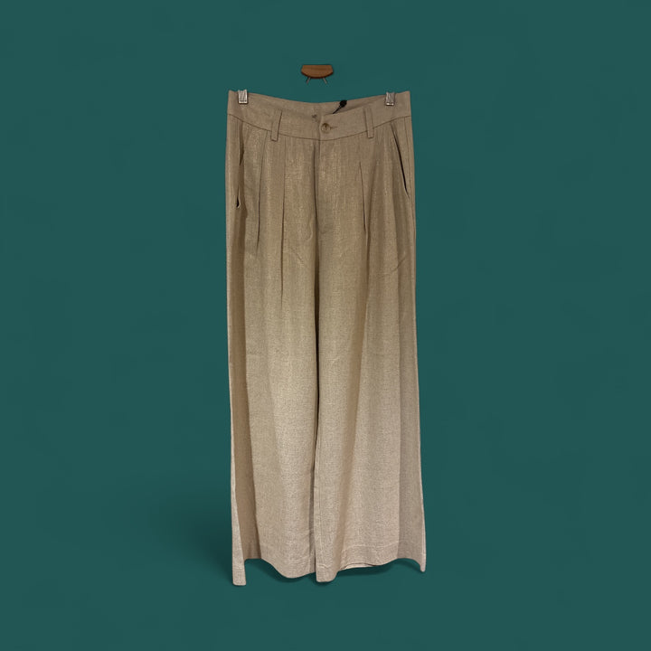 Gold Hue Wide Leg Pants