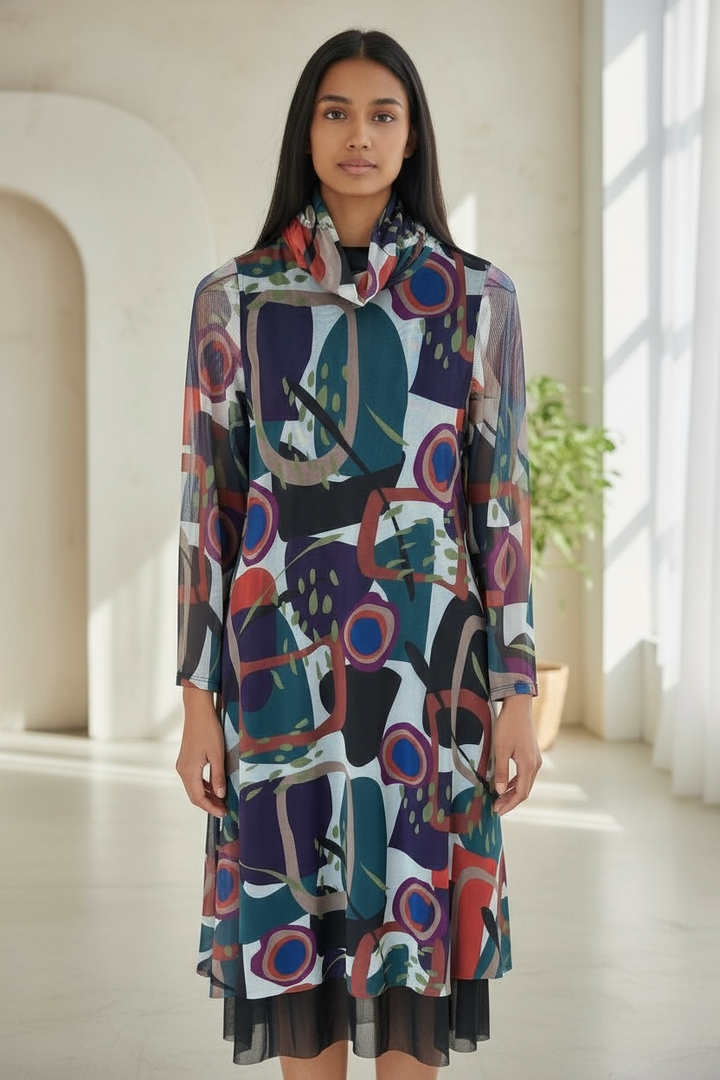 Kozan Purple Multi Dress