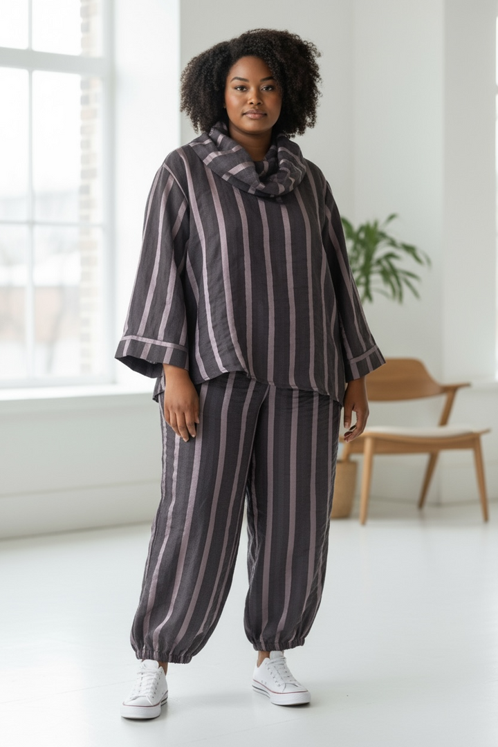 Ozai N Ku Pink Stripe Pant