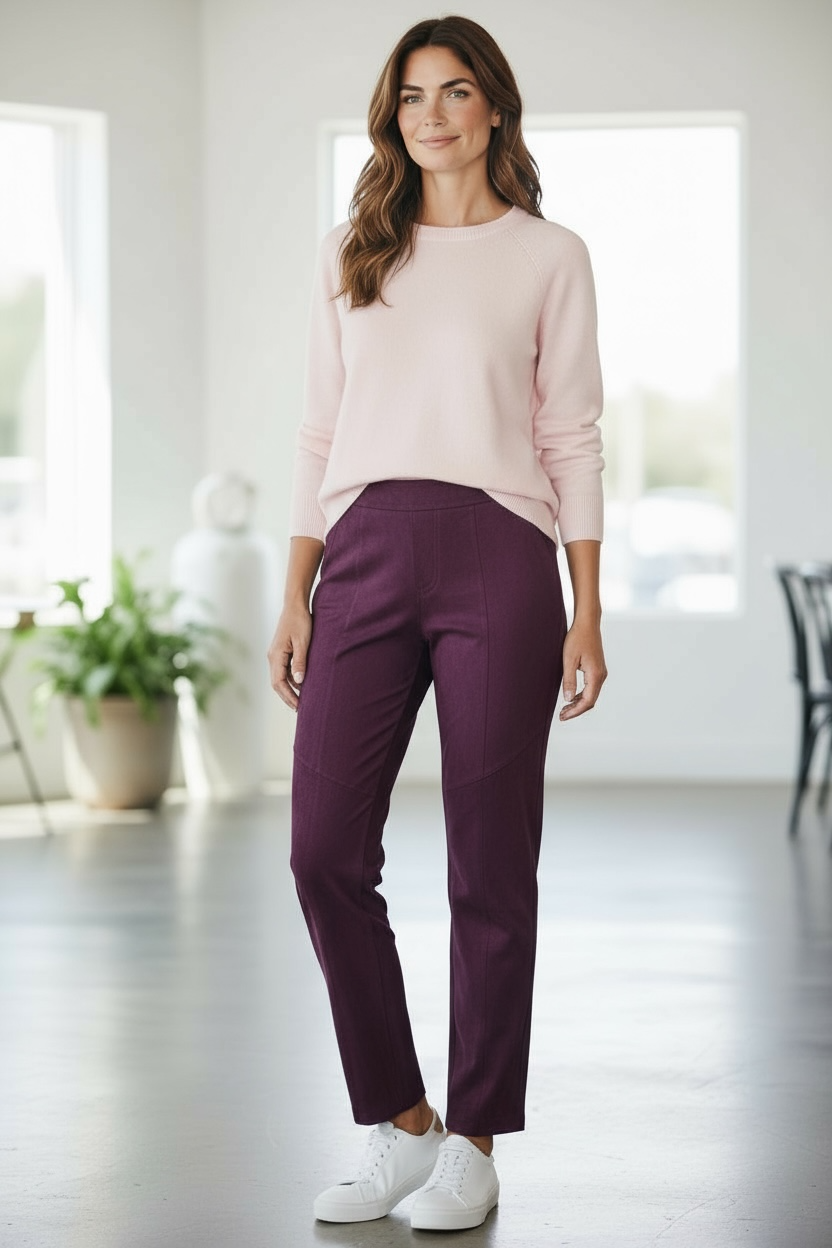 Carreli Plum Suedette Pants
