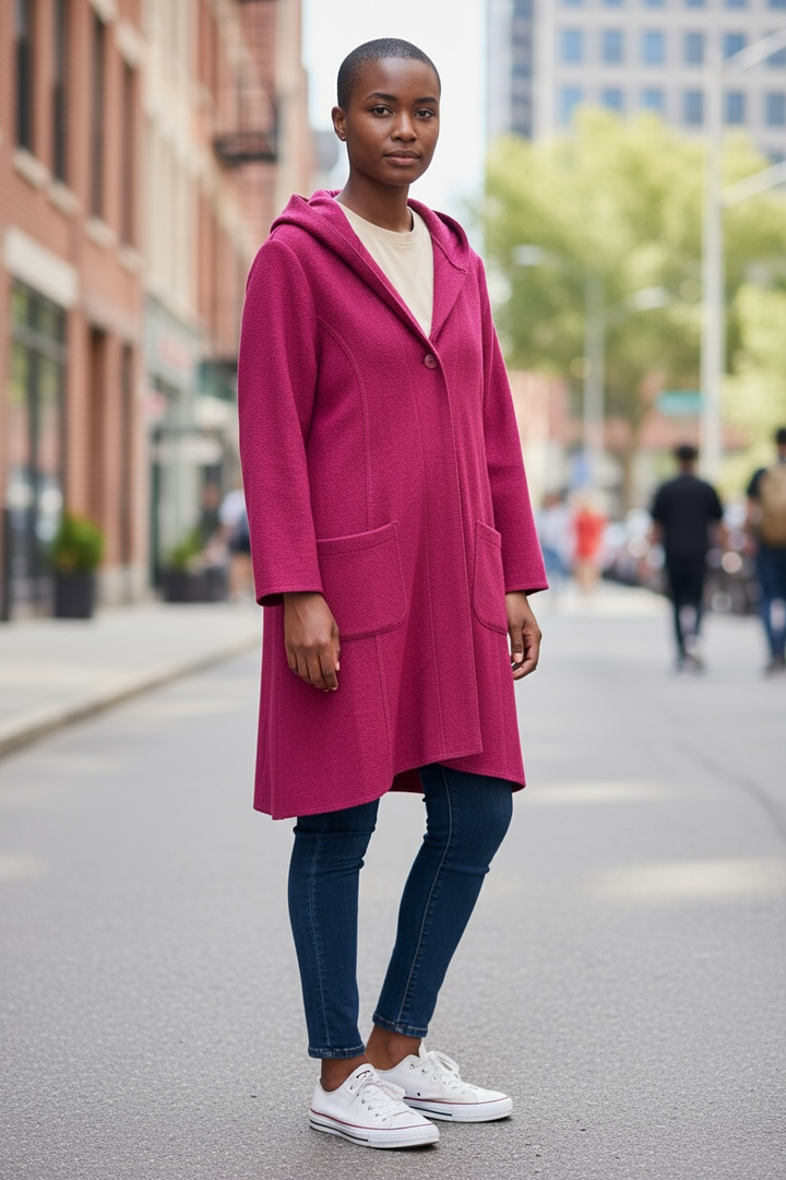 NOEN Pink Cardigan Coat