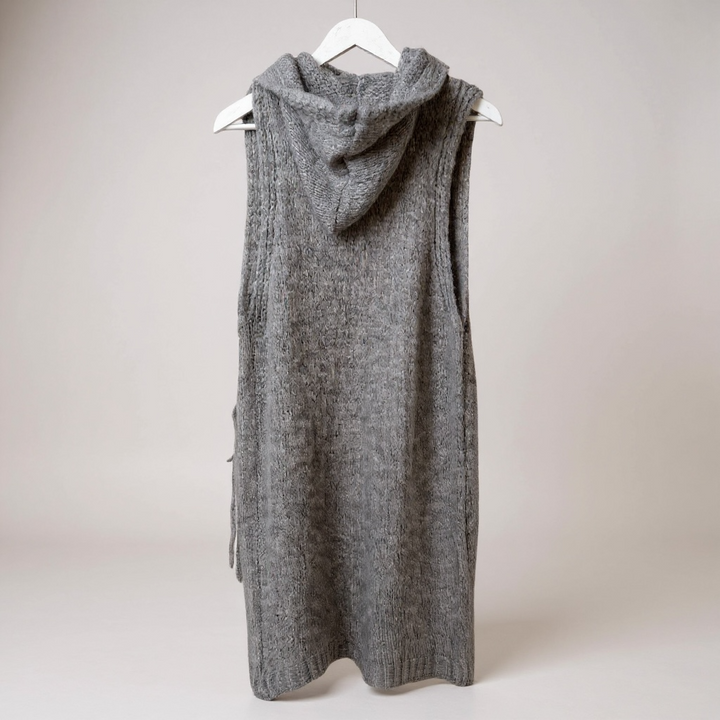 Eternelle Grey Fringe Cardigan