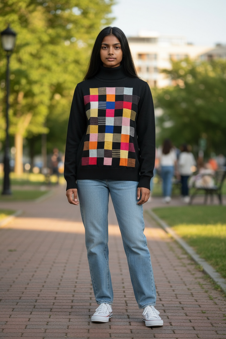 NESS Colour Block Sweater