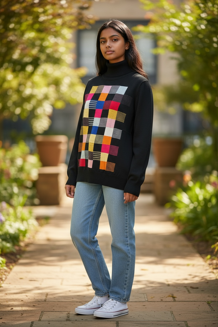 NESS Colour Block Sweater