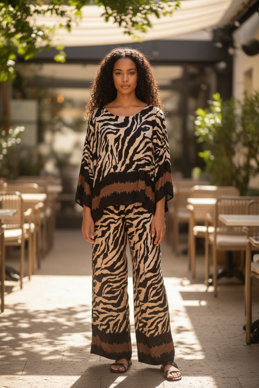 Animal Print Top - by Amorosa