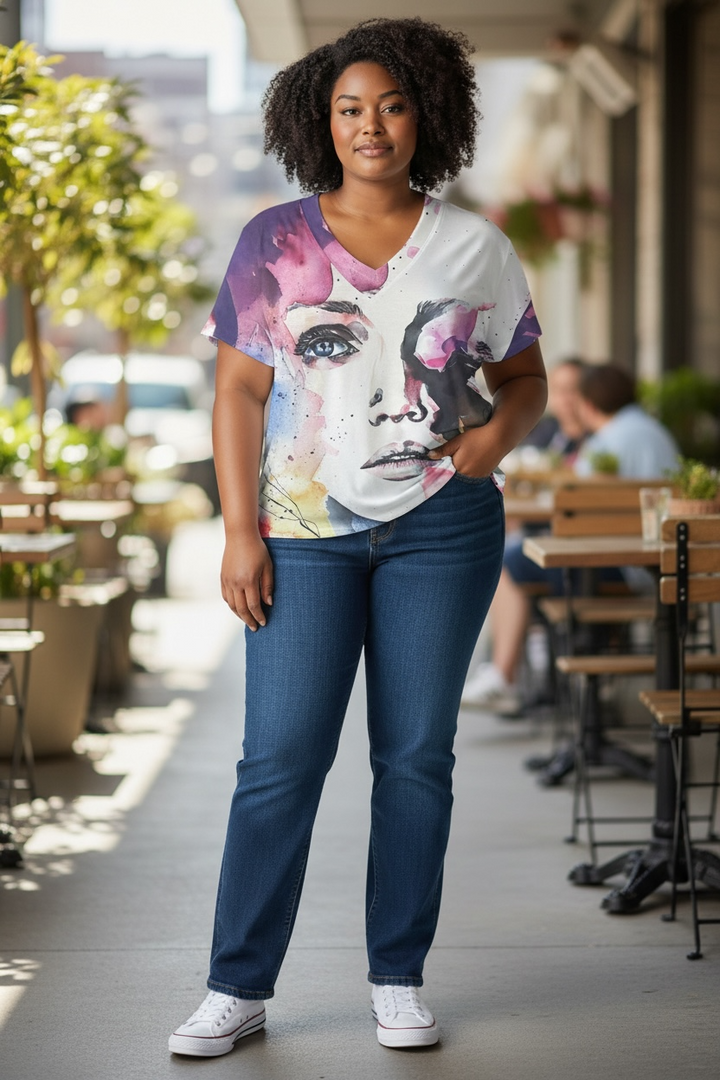 Abstract Face T-Shirt - by Minkas