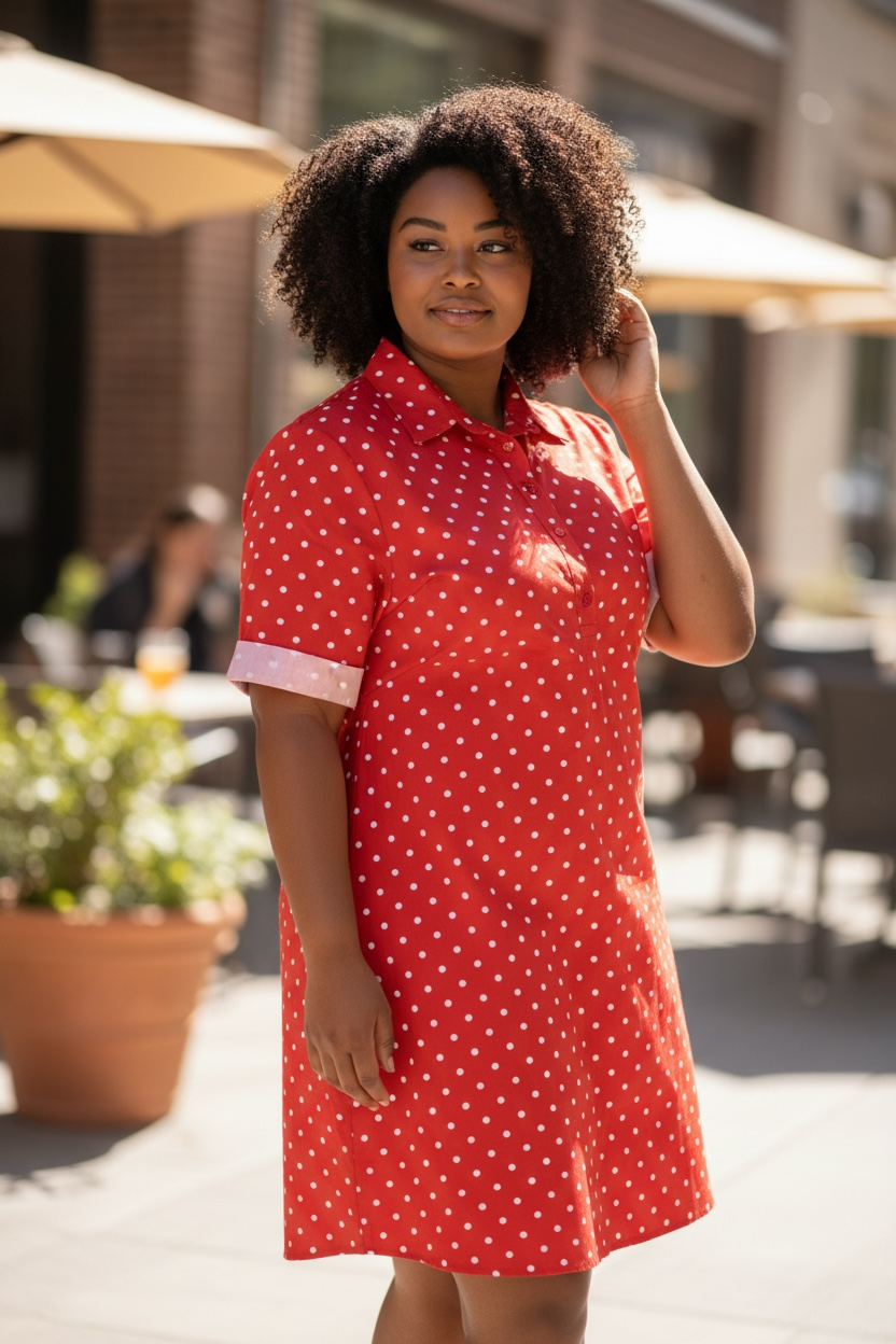 Red Polka Dot Dress - by Marie la Lune