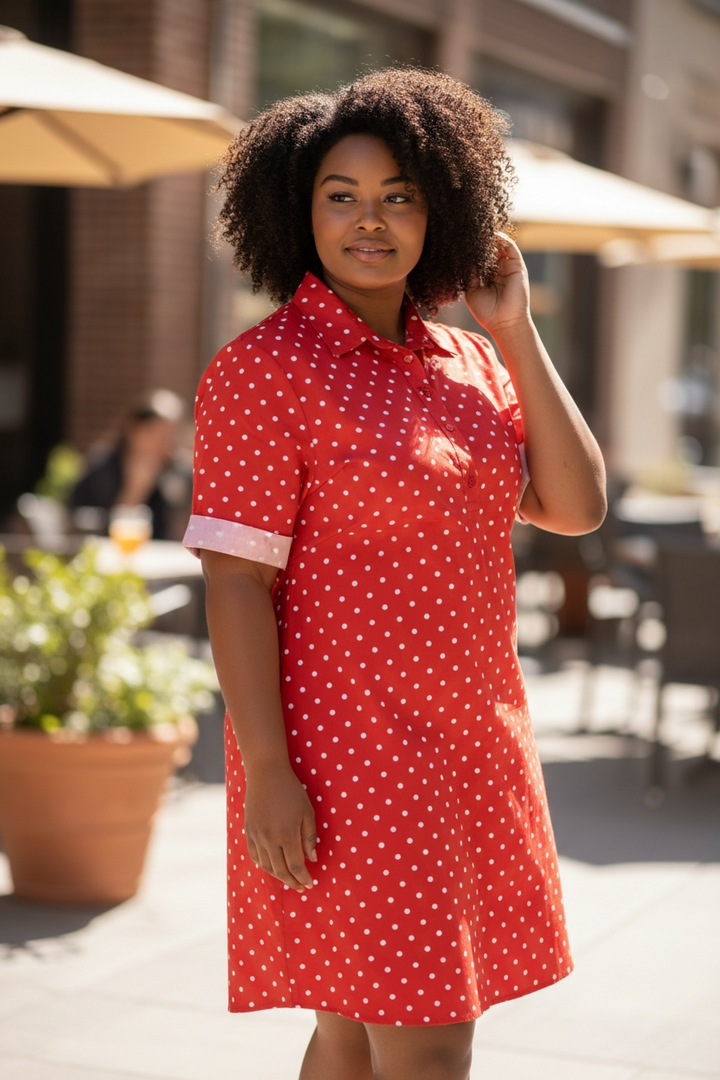 Red Polka Dot Dress - by Marie la Lune
